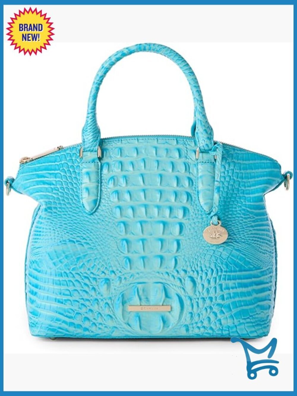Leather Satchel Handbag with Adjustable Strap and Interior Pockets